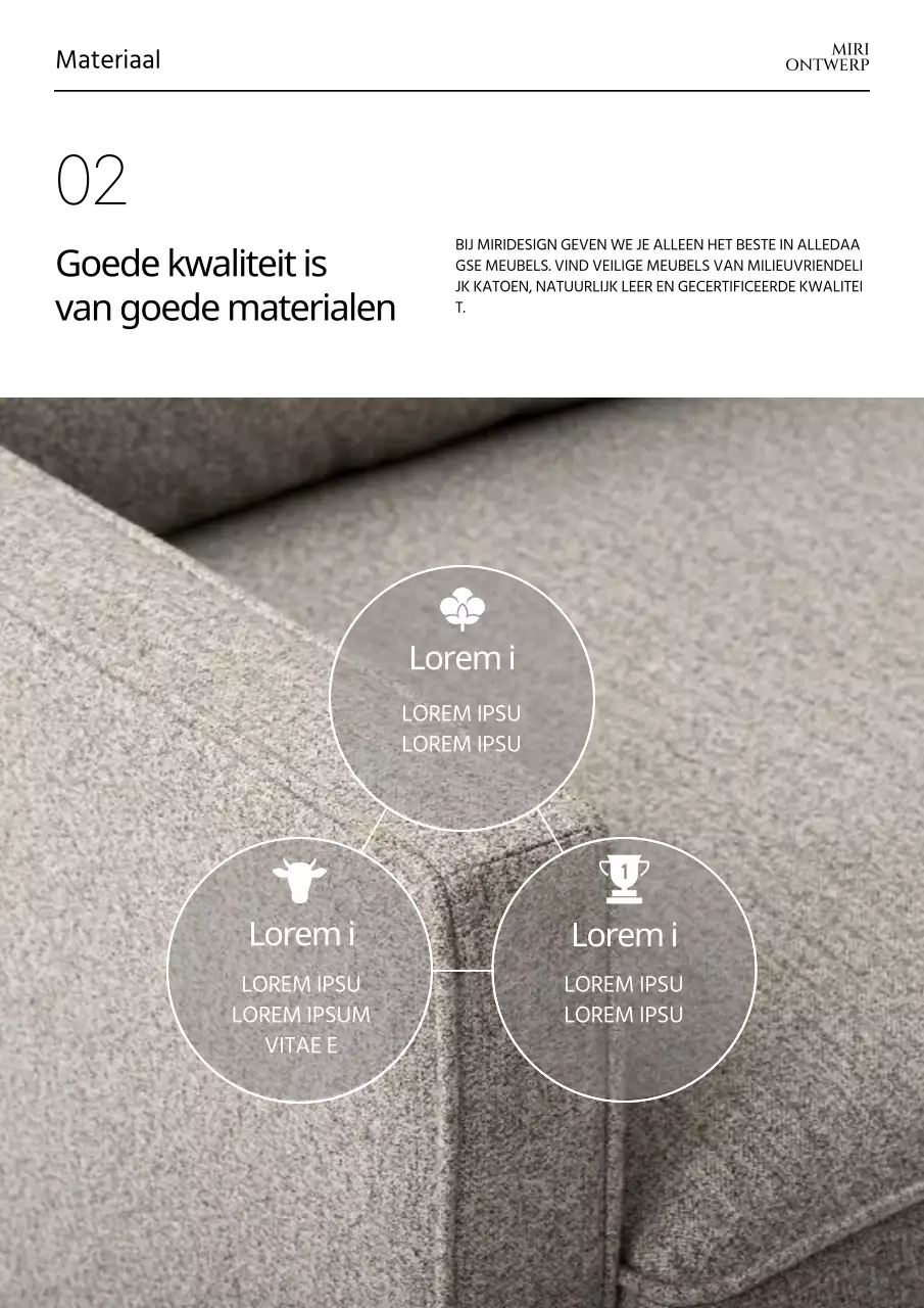 Illustratie van meubels met marineblauwe plaid en stoelen