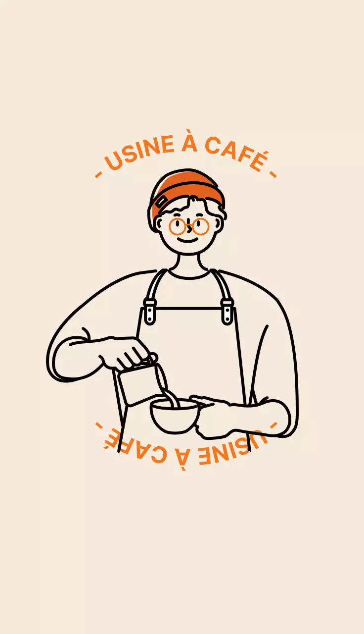 Carte de visite d'un café barista