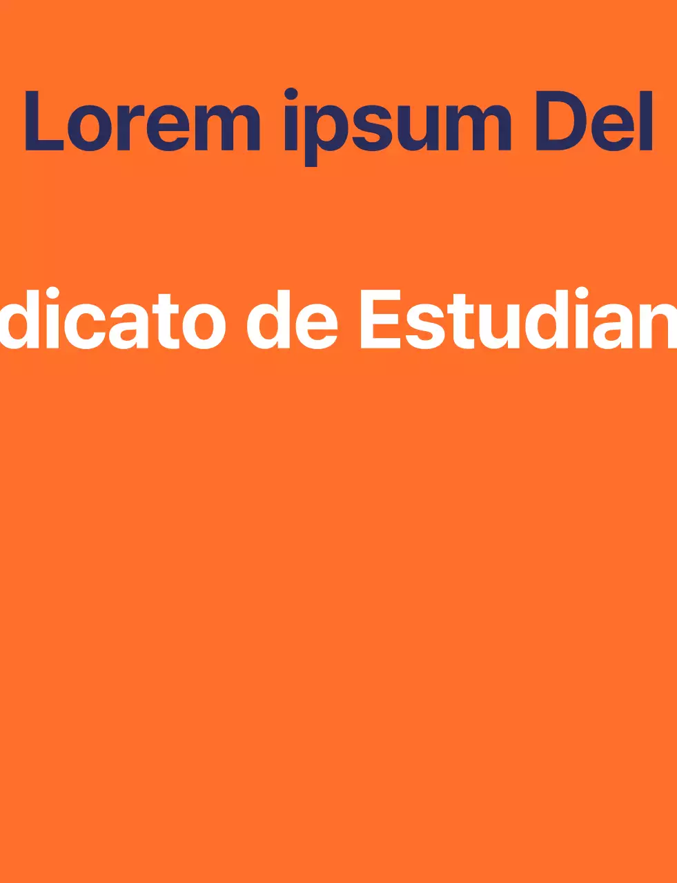 Chaleco del consejo de estudiantes de secundaria con el logotipo del símbolo escolar en naranja y azul marino