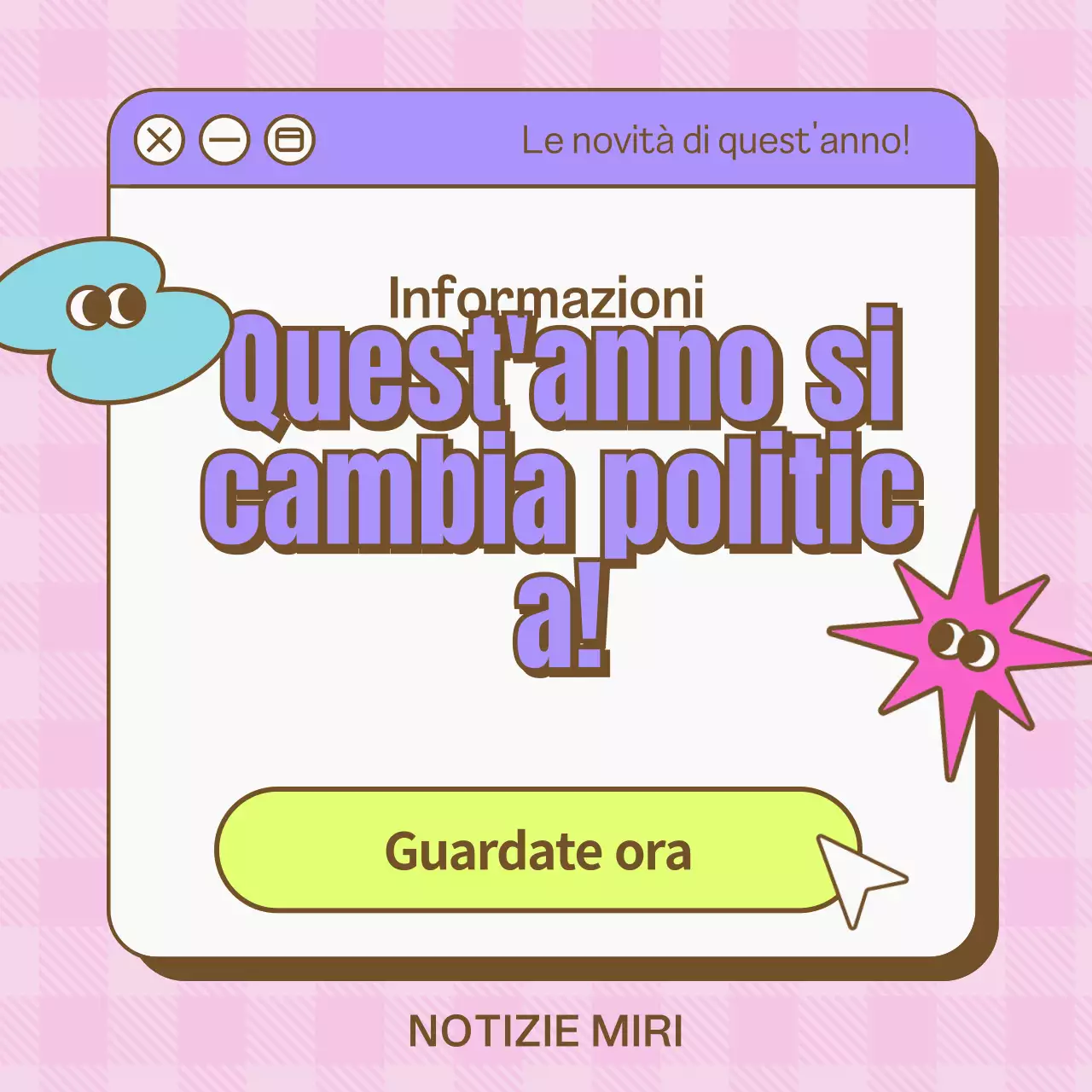 Guida politica carina con concetto di barra di ricerca internet viola
