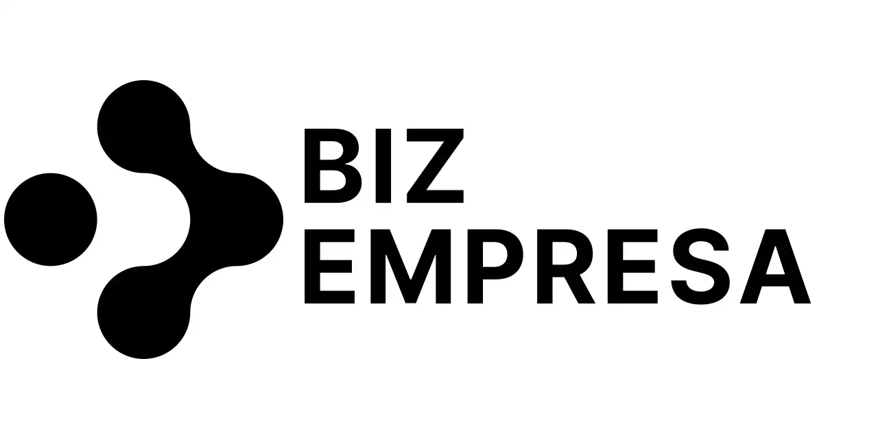Símbolo redondo simples e limpo, estilo de logótipo em preto para uma empresa