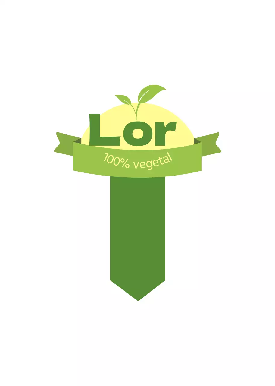 Um guia de ingredientes vegan com um conceito giro em verde e chartreuse