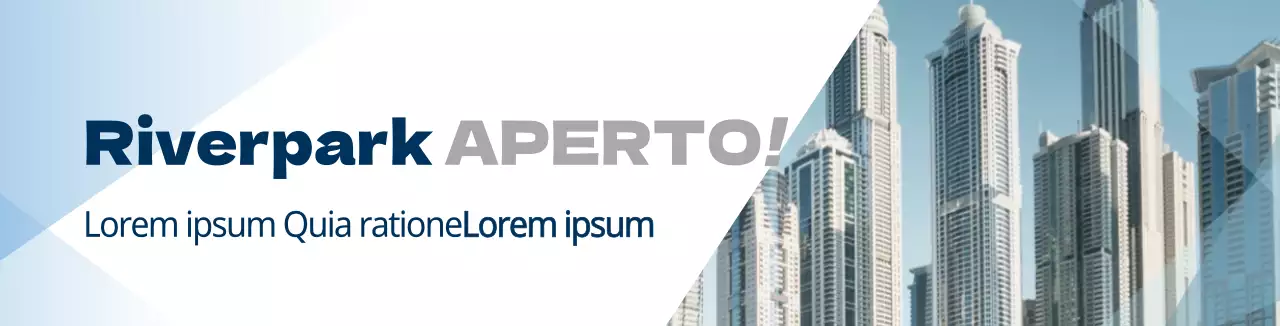 Bianco blu forme geometriche modello promozione proprietà