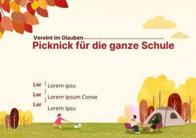 Herbst Picknick_Garage Poster