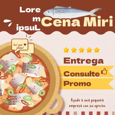 Caballa estofada marrón y beige pedido a domicilio restaurante reseña evento