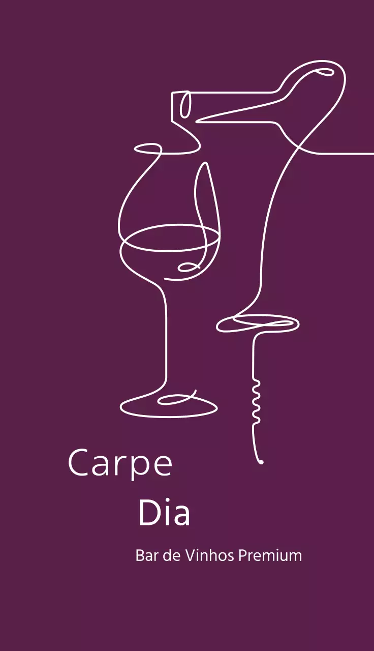 roxo ilustração simples restaurante vinho