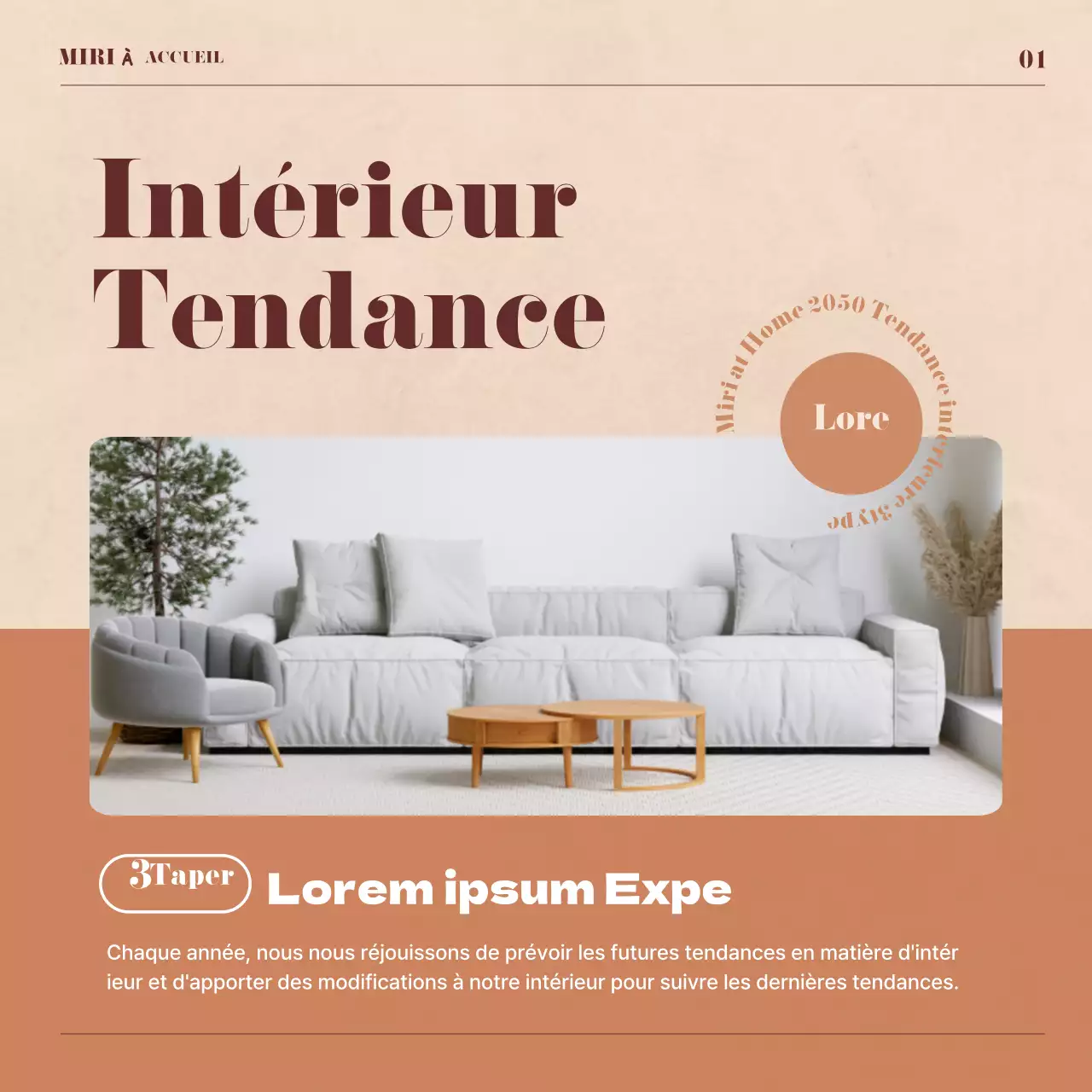 Tendances de l'aménagement intérieur en beige