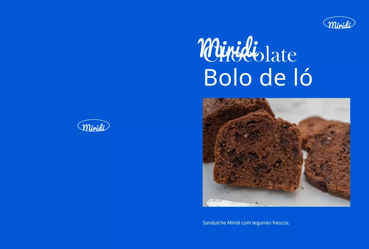 Apresentamos o bolo de café azul e elegante