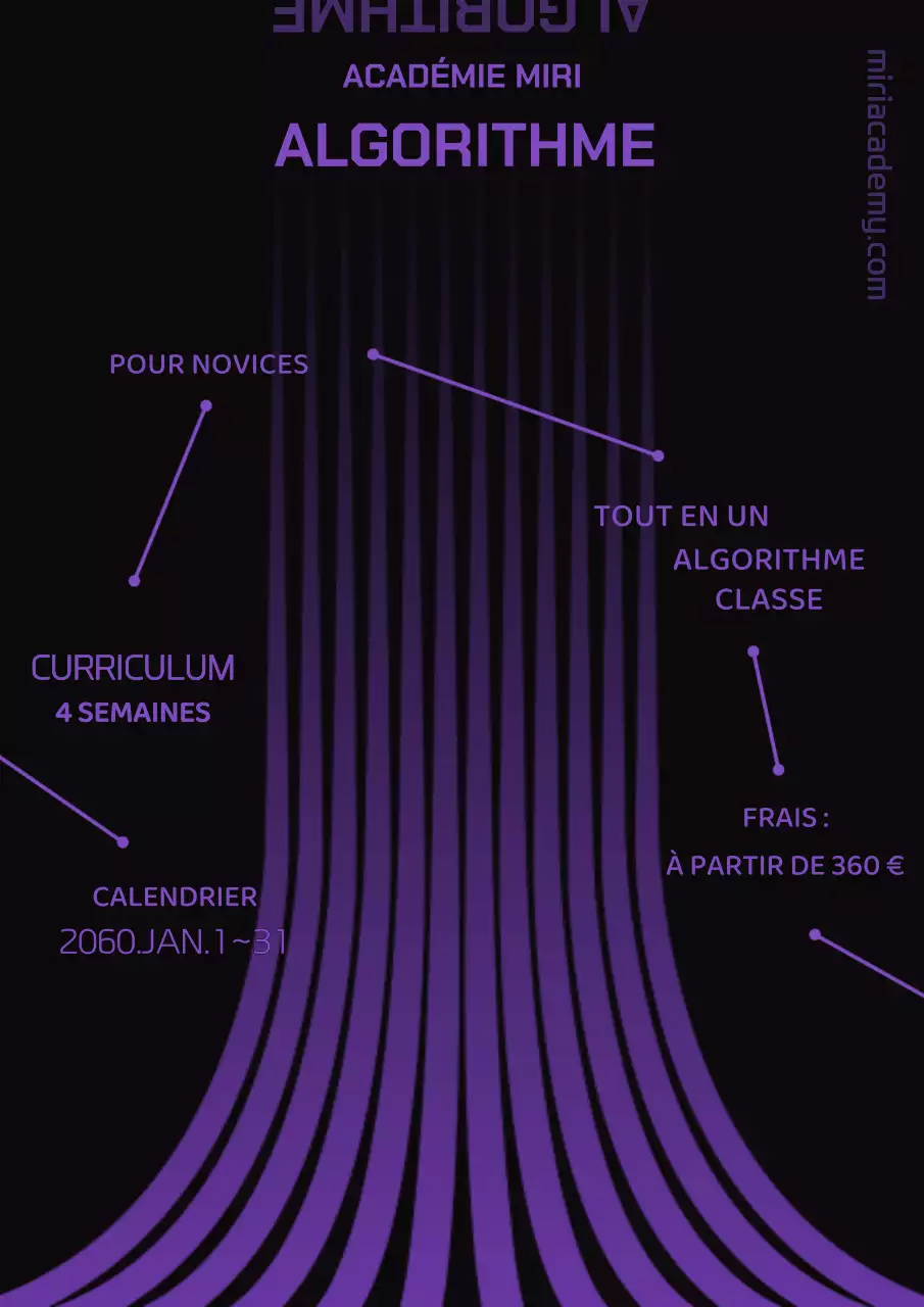 Guide de la leçon algorithmique avec le concept de la ligne violette