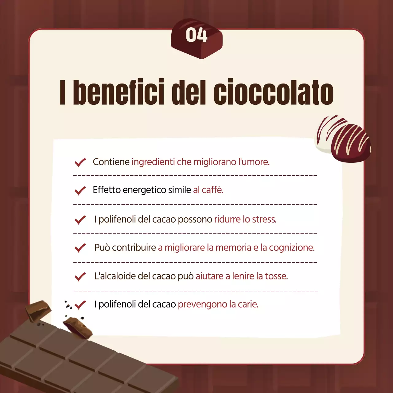 San Valentino TMI in bordeaux e marrone