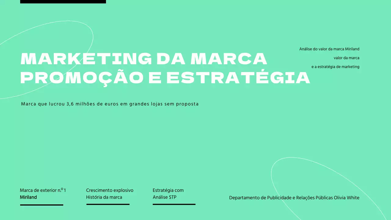 Anúncio das tarefas de marketing da marca de cor verde