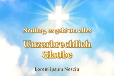 Aquarell hellblau Theologie und Club Rekrutierung Konzept
