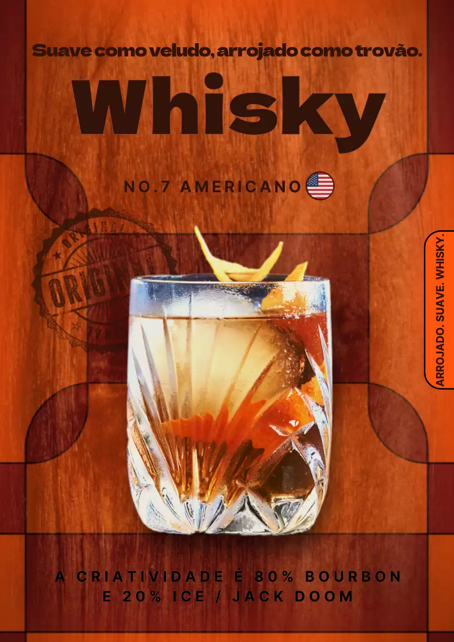 Whisky de laranja Promocional de classe