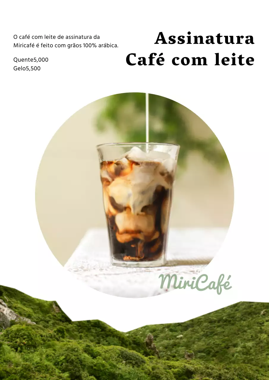 Conceber um café com um aspeto limpo