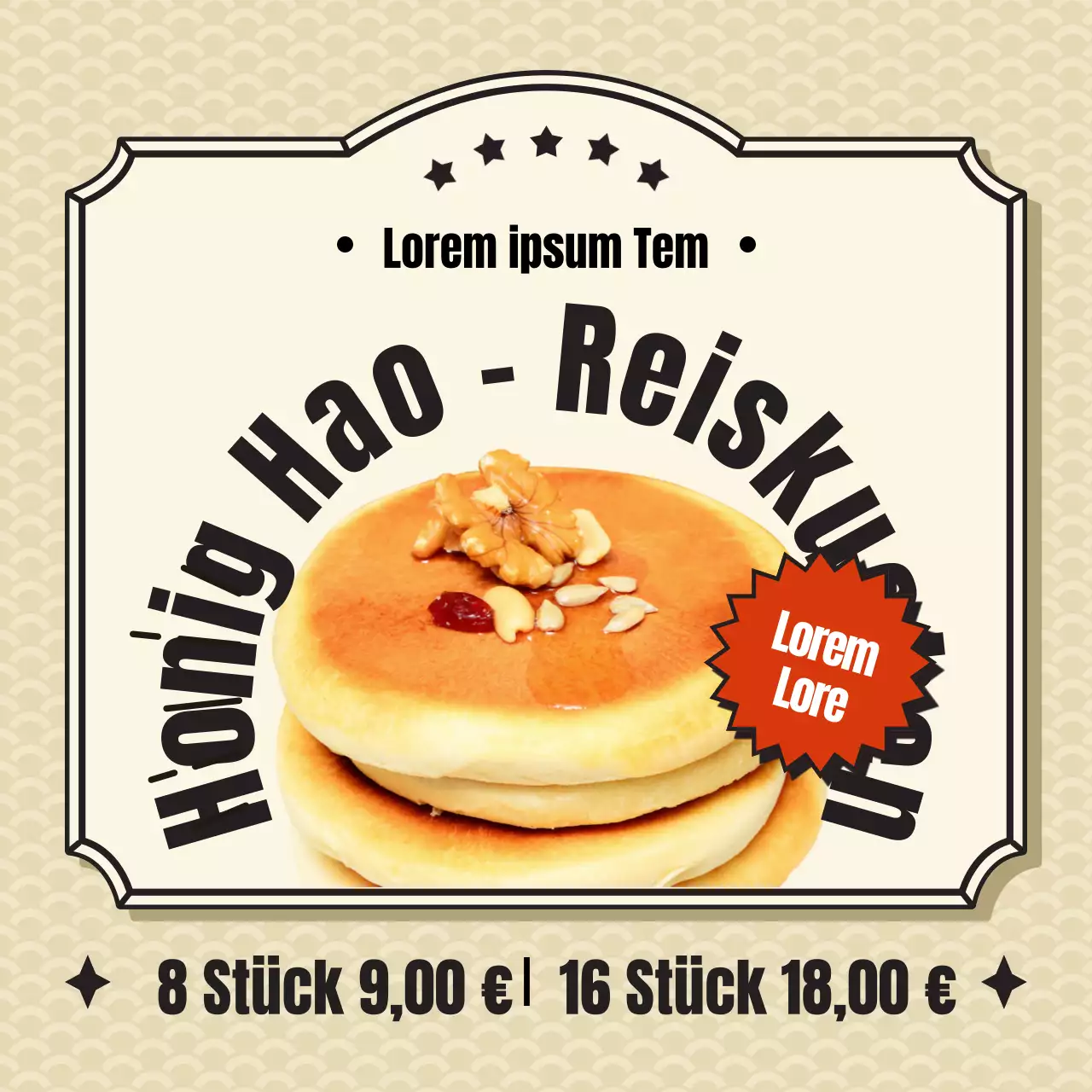 Beige retro-inspirierte Hotpot-Winterleckereien