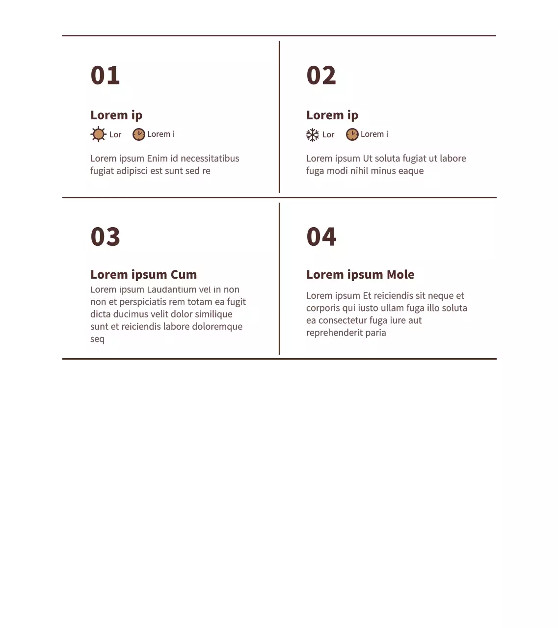 Marrón, estilo de texto sencillo Pan Información