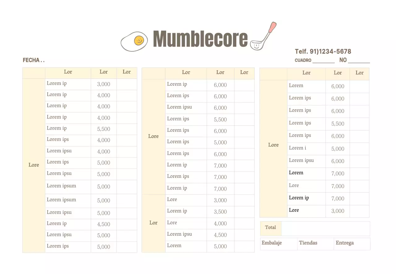 Pedidos a restaurantes