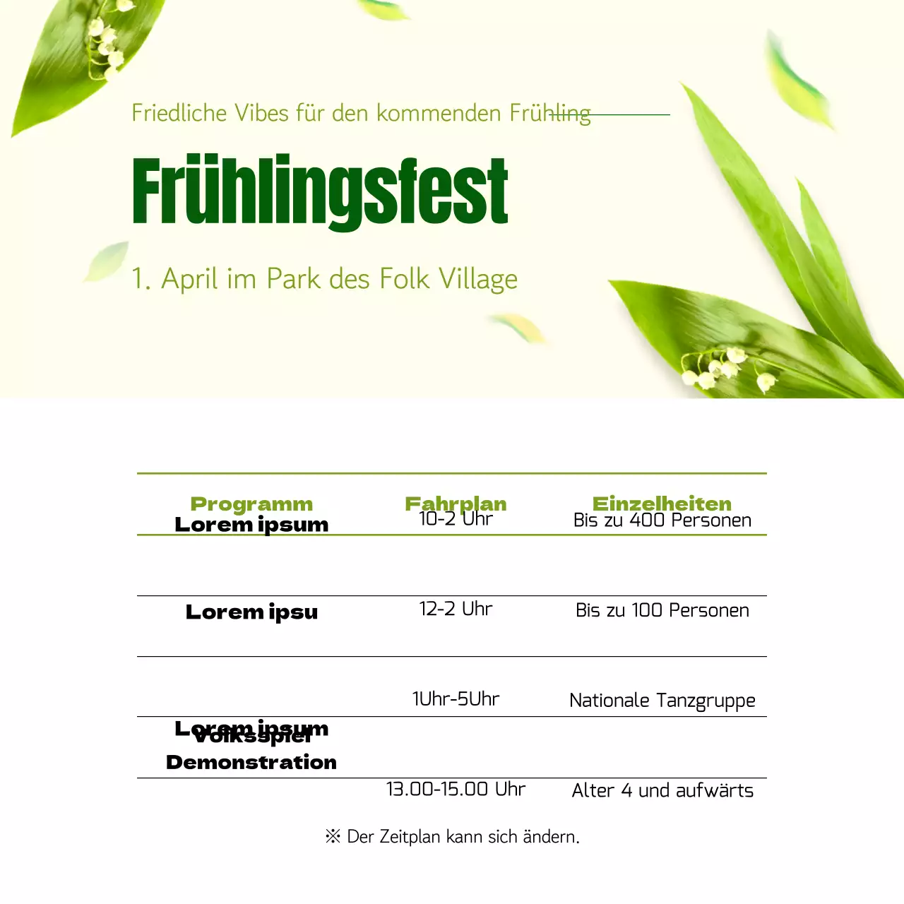 Lime green Frische und flatternde Blätter Konzept Chinesisches Neujahr Tischthema