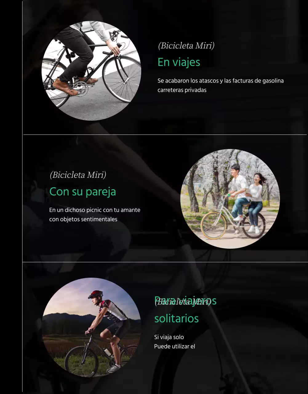 Evento en bicicleta con fondo gris y líneas limpias