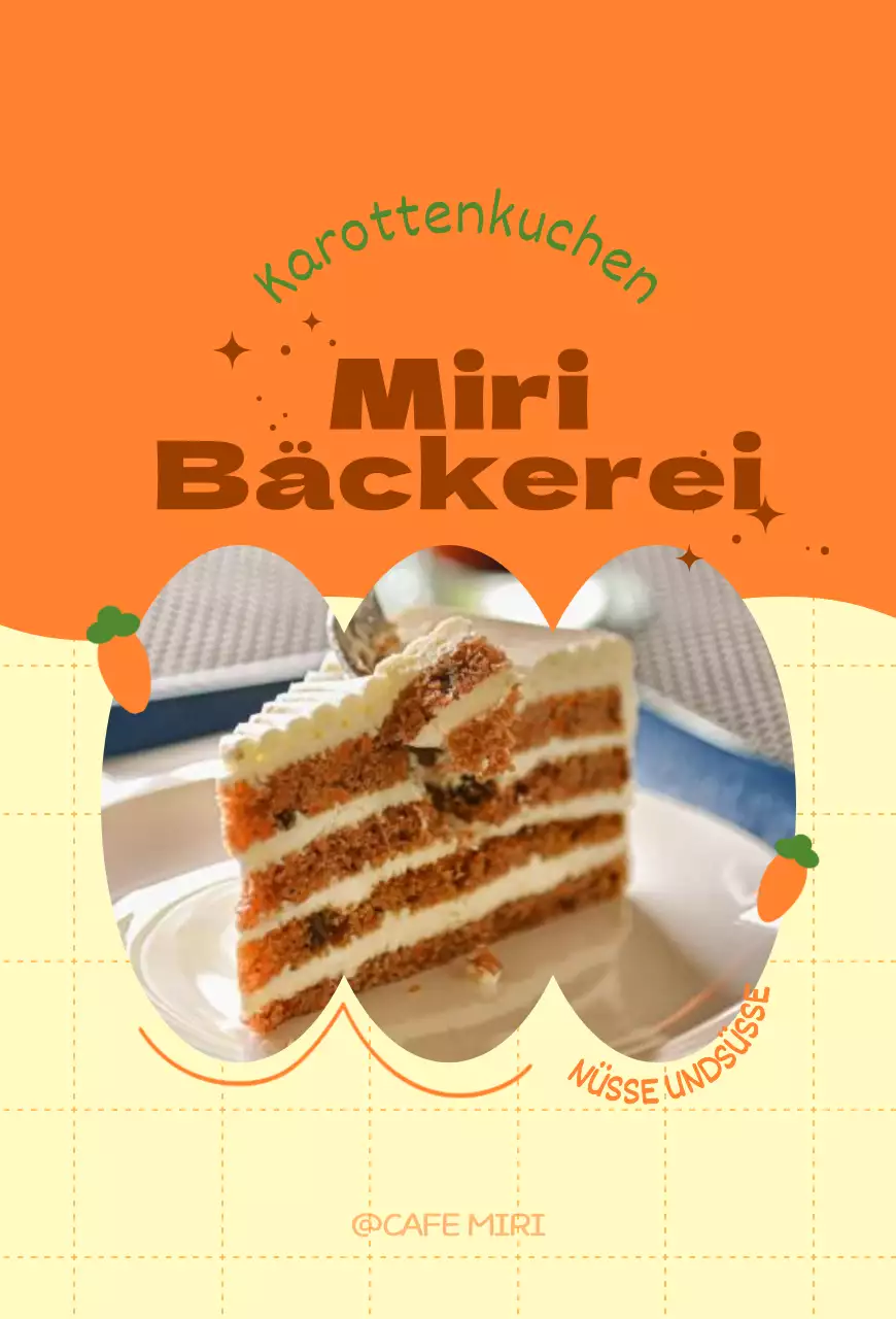 Bewerben Sie Ihr Menü mit einem hübschen orangefarbenen Rahmen