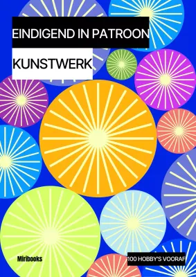Pop-art concept artwork in blauw en geel