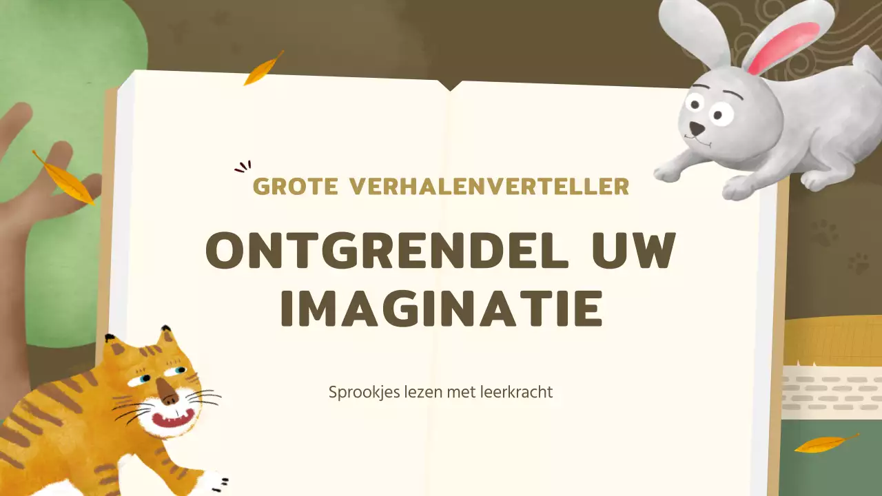 Gouden en groene traditionele sprookjesles