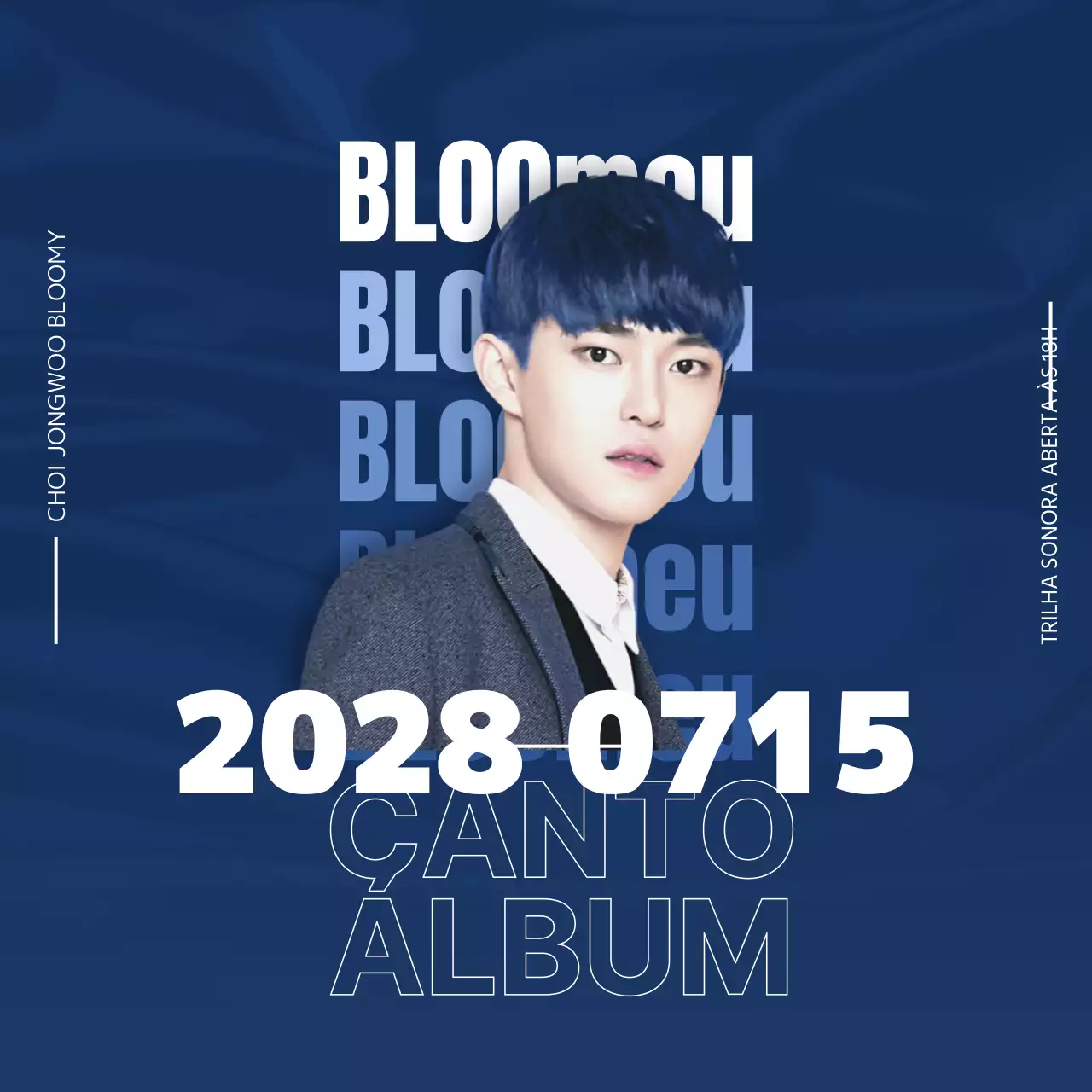 Navy Simple Typography Concept Idol Album Promotion Theme
