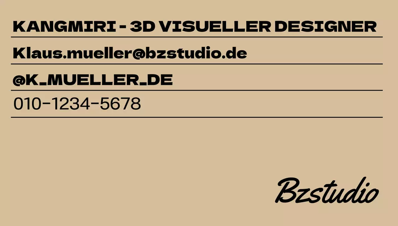 Elegantes Design mit Text in ruhigen, edlen Farben