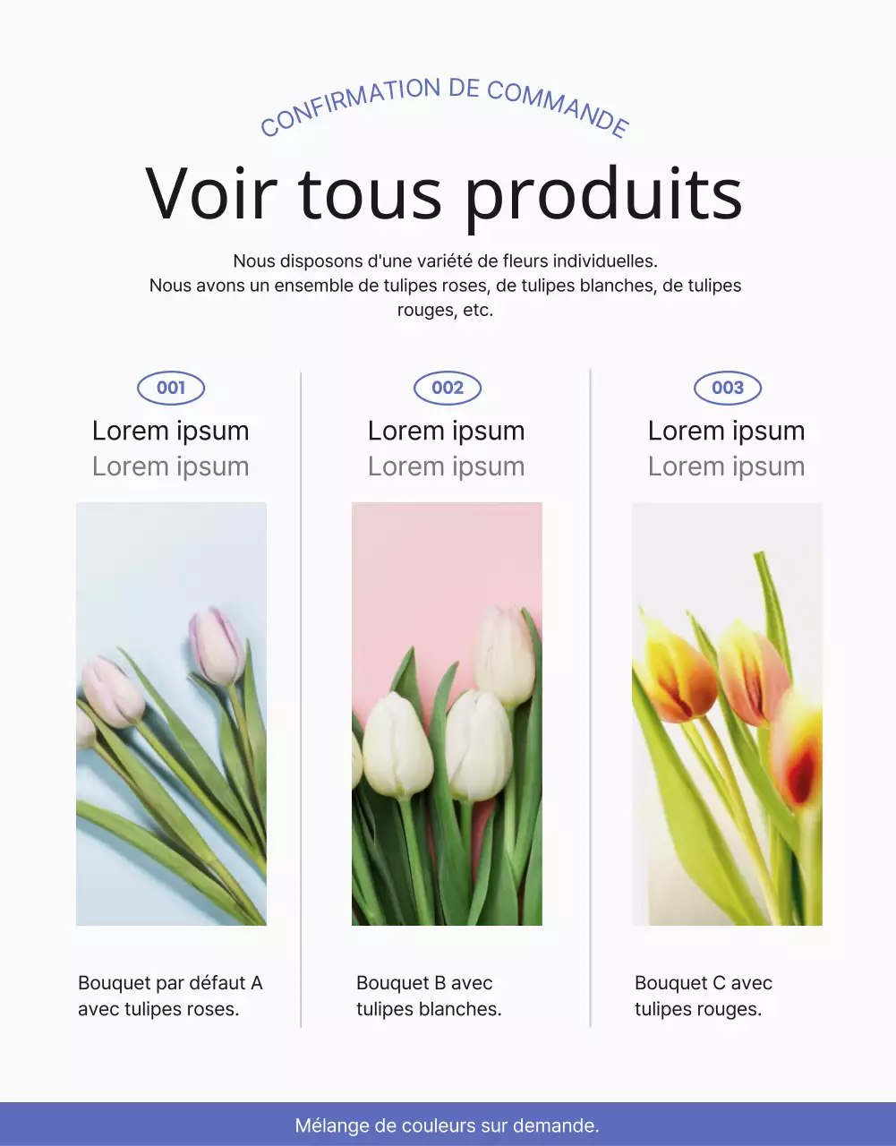 Thème de l'invitation à la livraison de fleurs violettes