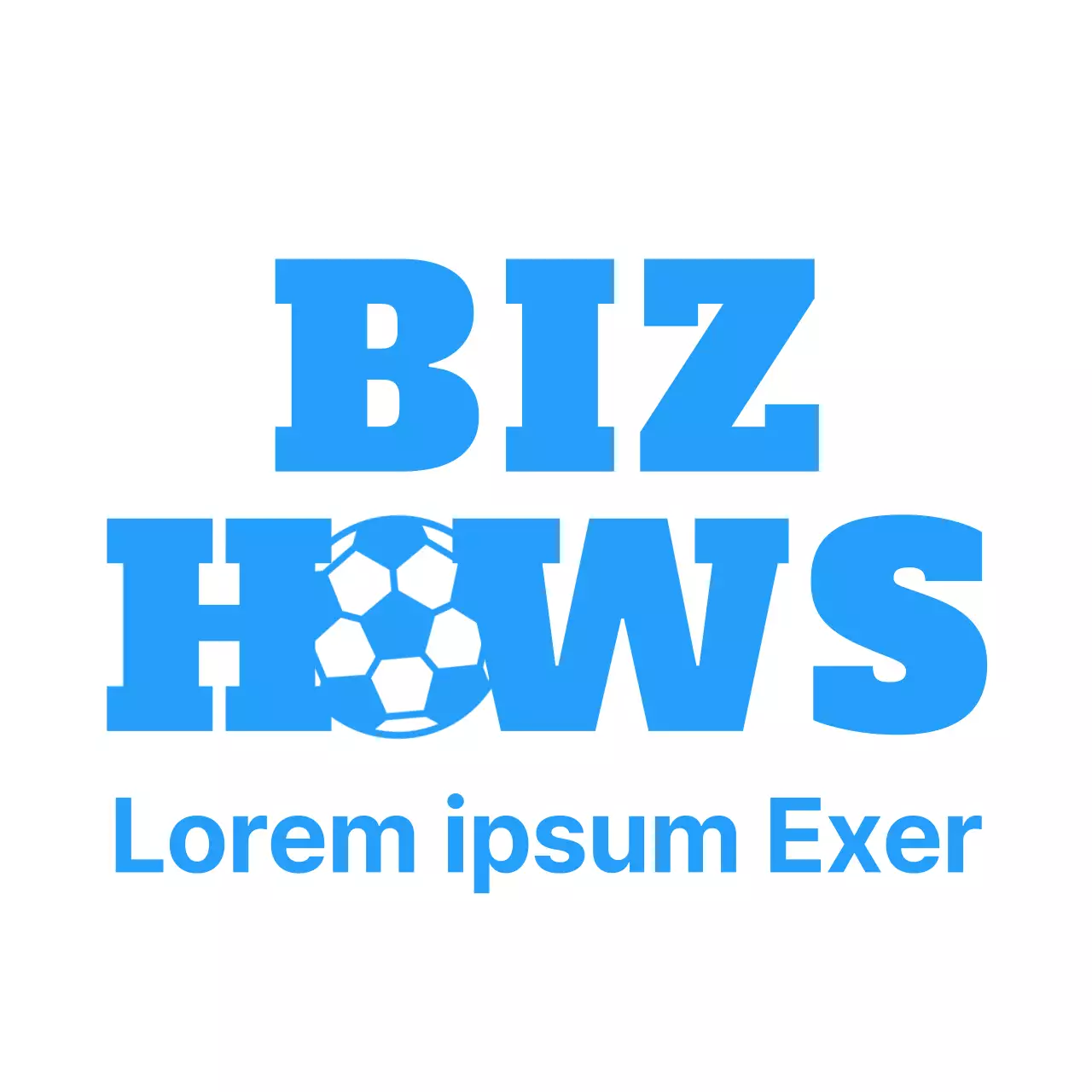 Kinder Fußballschule Konzept T-Shirt mit blauen Fußball Illustration