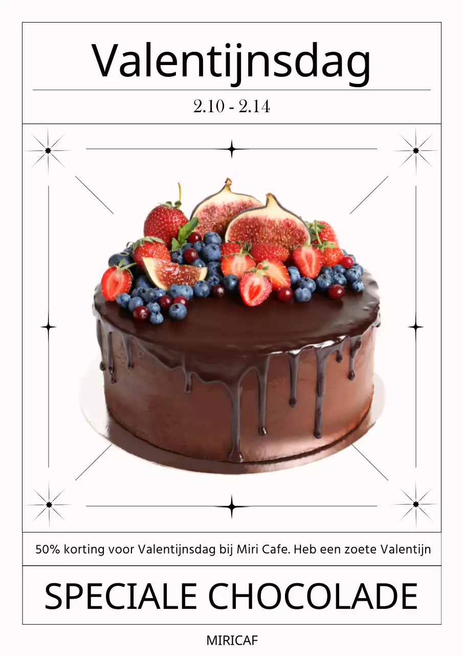 Promoot een retro Valentijnscafé