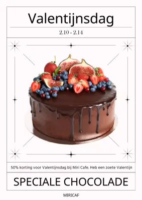 Promoot een retro Valentijnscafé