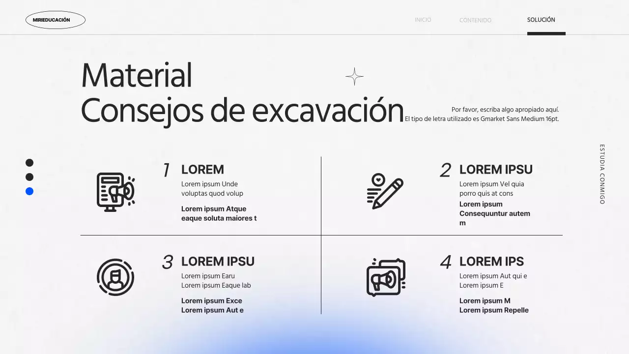 Informe de proyecto kitsch con degradados morados