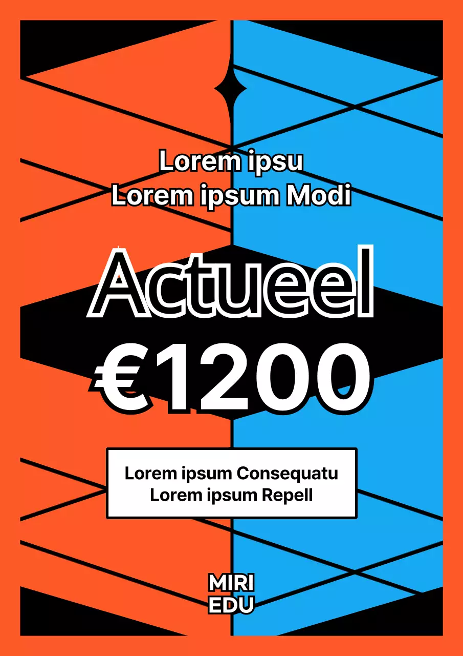 Kitscherige oefenvragen met lichtblauwe en oranje katoenen achtergronden