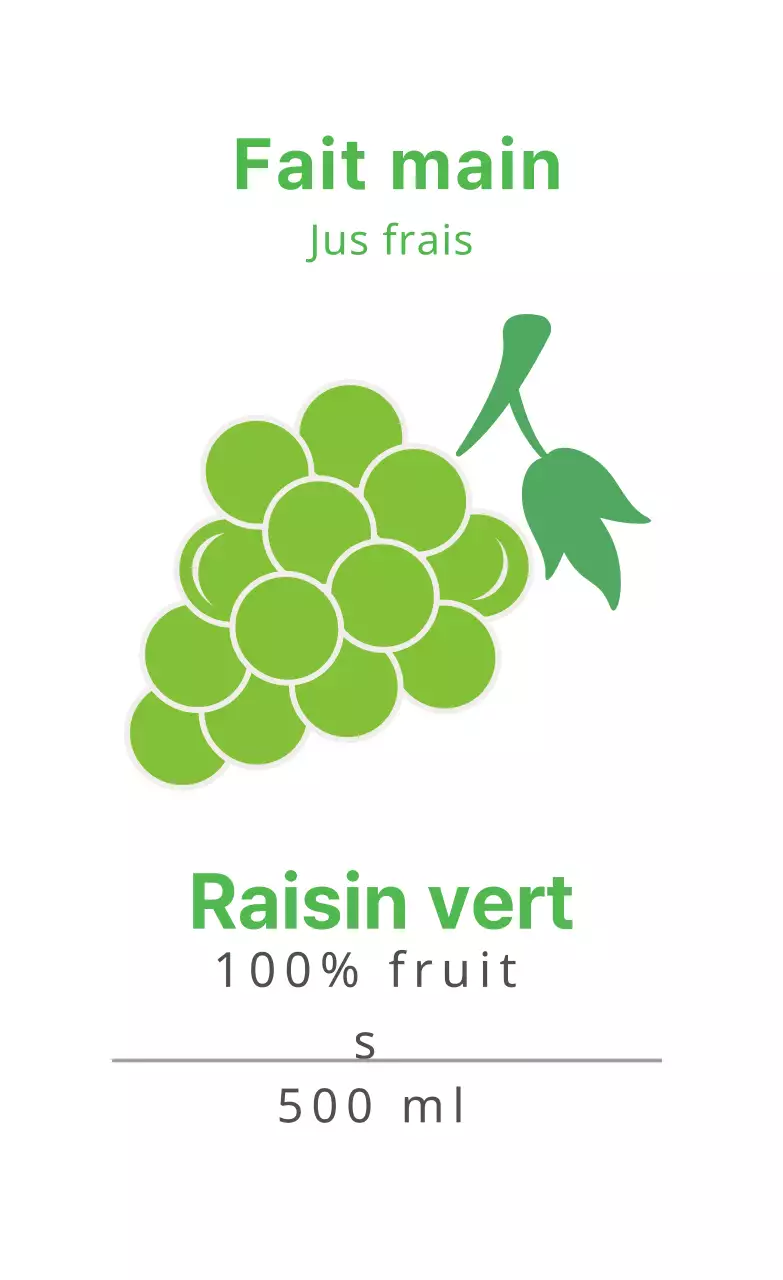 Etiquettes alimentaires mignonnes avec illustrations chartreuses