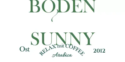 Café-Ware mit dunkelgrünem, luxuriösem Konzepttext