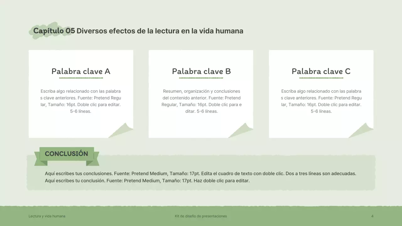 Kit de presentación con ilustraciones de libros sentimentales dibujadas a mano en marrón y verde