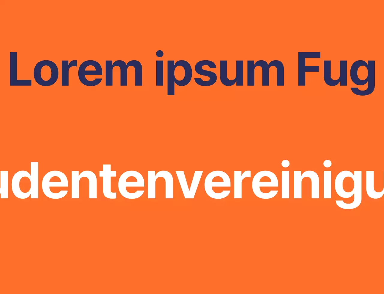 Weste der Schülervertretung der High School mit orange-navyblauem Schulsymbol-Logo