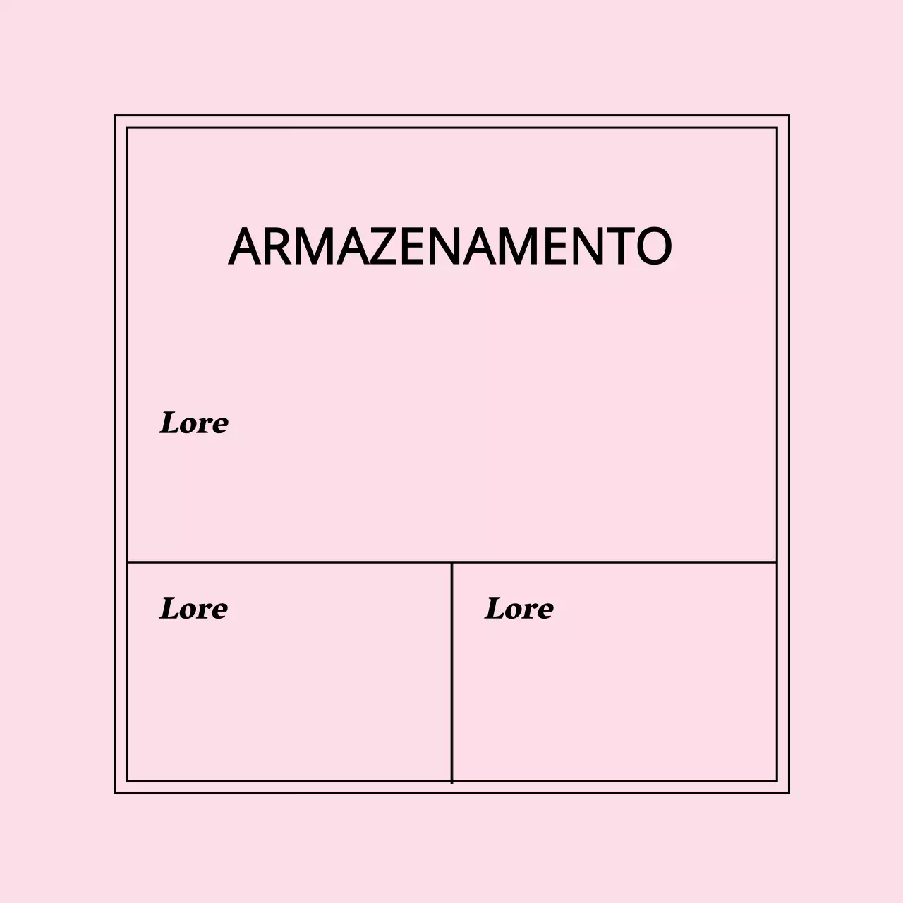 Etiquetas de arrumação com moldura simples cor-de-rosa