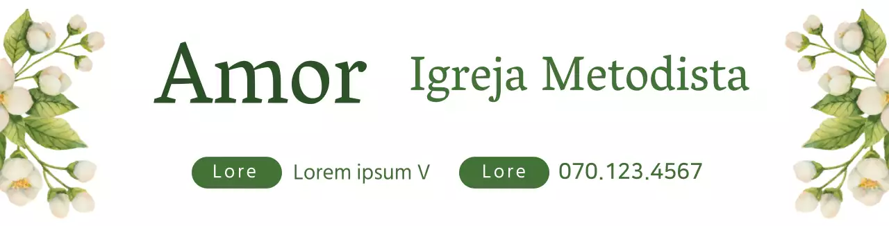 flor verde branca ilustração ilustração promoção igreja