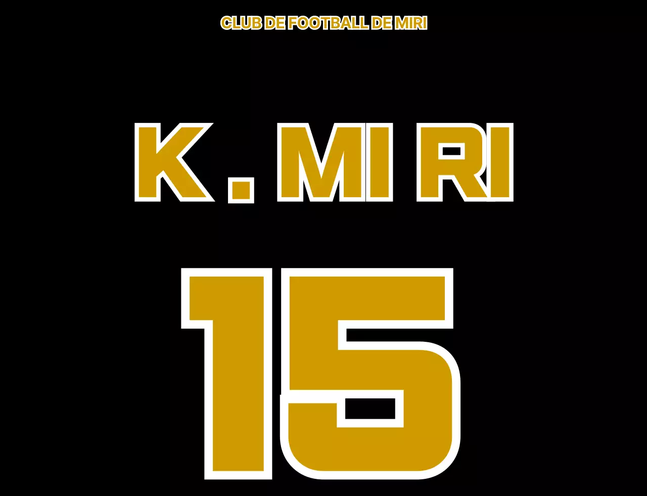 Gilet de football pour membres avec logo du club de football illustré d'un ours noir et or