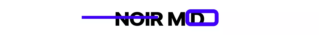 Noir et blanc bleu marine texte simple et branché logo style studio promotion et publicité