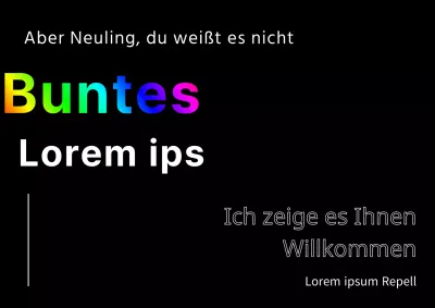 Begrüßen Sie neue Studenten mit einem farbenfrohen schwarzen Design