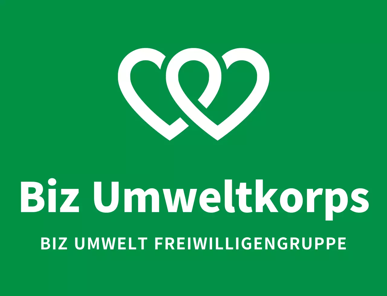 Sauberes Freiwilligen-Symbol als Logo in Hellgrün und Marineblau für globale Umweltkampagnenorganisationen