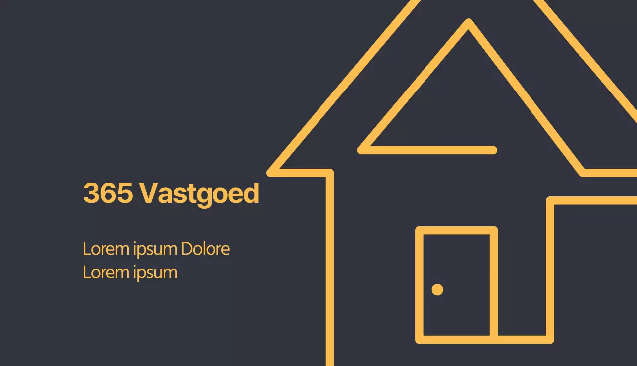 geel illustratiepictogram eenvoudig onroerend goed