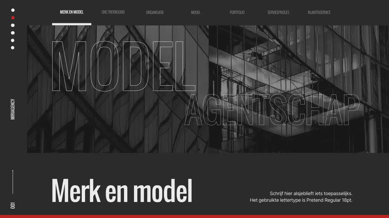 On-trend merkmodel slip in rood en wit