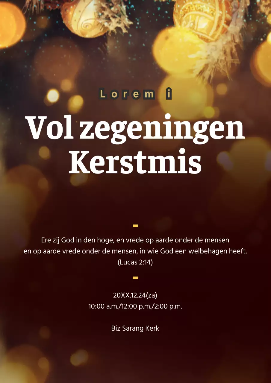 Kerstmis dankdienst