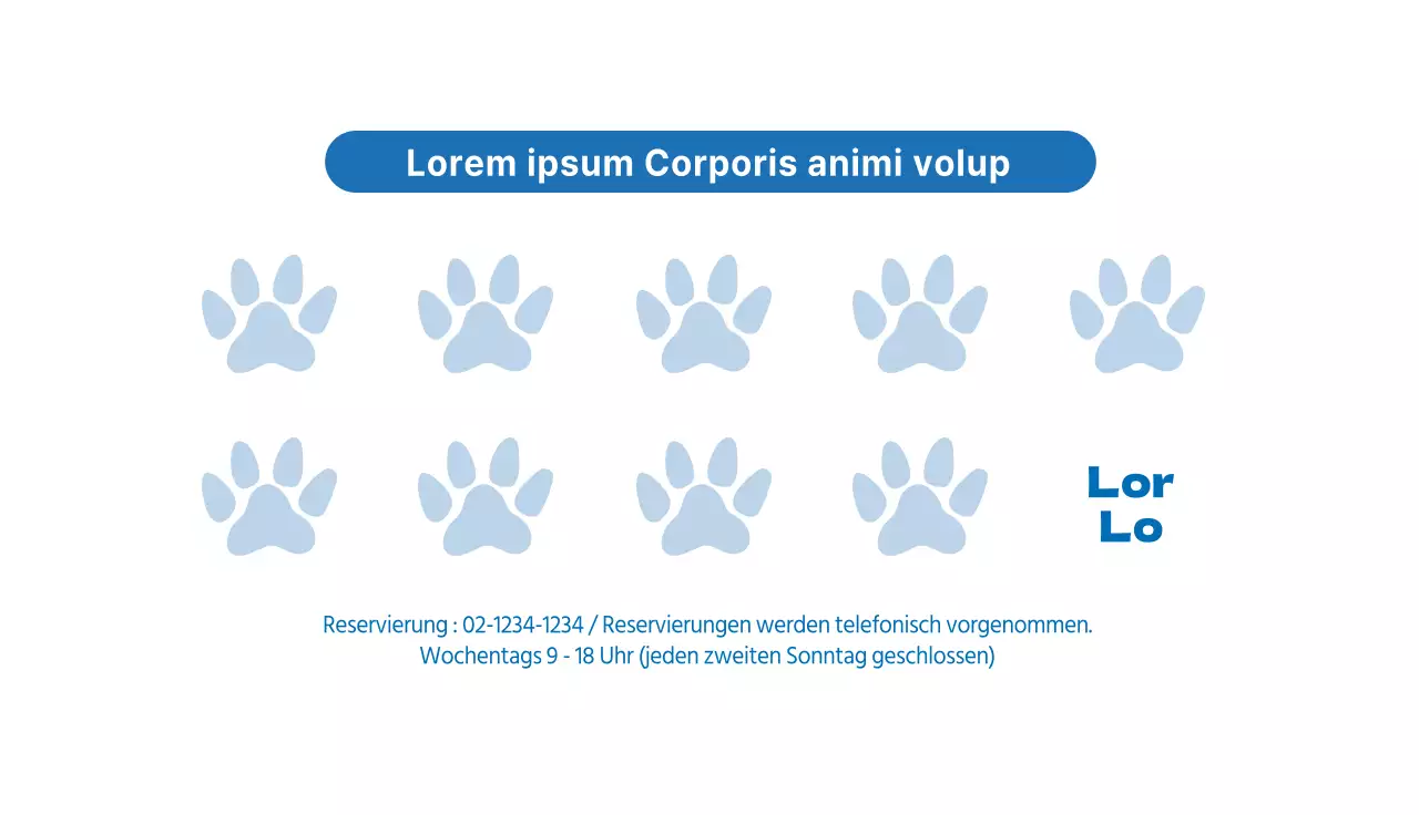 Blau illustrierte niedliche dongdong Haustierpflege Coupon