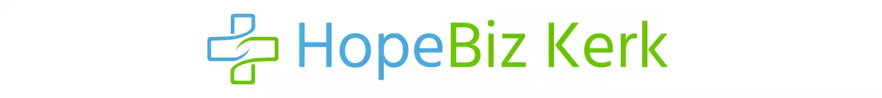 Eenvoudige symbolische logostijl in chartreuse en lichtblauw Kerkbereik en promotie