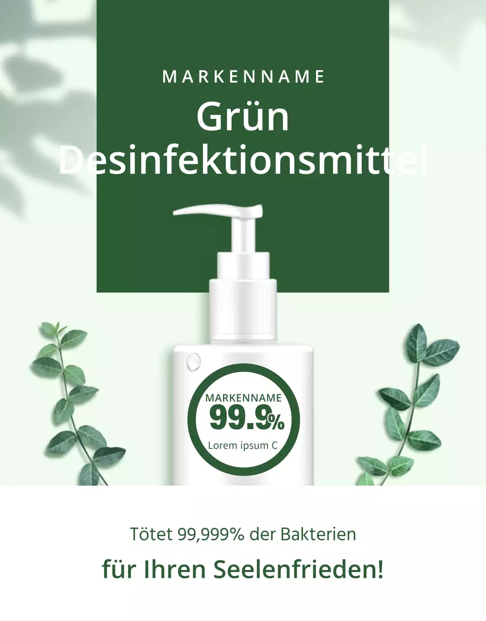 Verkaufen Sie grüne, natürliche Sanitärprodukte